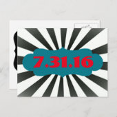 Circus Bewaar de datum Aankondigingskaart (Voorkant / Achterkant)