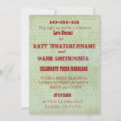 Circus Big Topbruiloft uitnodiging (Achterkant)