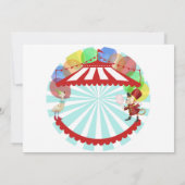 Circus Birthday Card Kaart (Achterkant)
