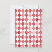 Circus Birthday - Dank je wel Bedankkaart (Achterkant)