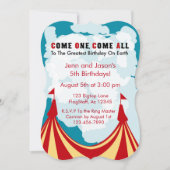 Circus Birthday Invitation (Devant)