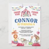 Circus Birthday Kaart (Voorkant)