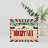 Circus Birthday Party Game Sign Bucket Ball (Staand voorkant)
