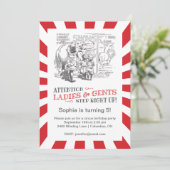  Circus Birthday Party Kaart (Staand voorkant)