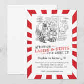  Circus Birthday Party Kaart (Voorkant / Achterkant)