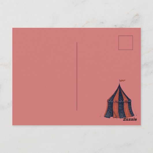  Circus Briefkaart (Achterkant)