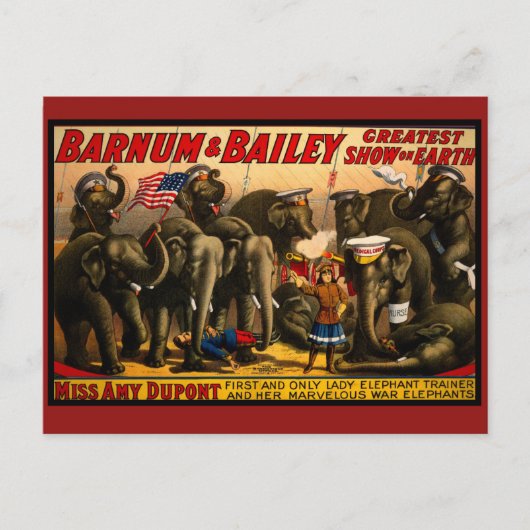  Circus Briefkaart (Voorkant)