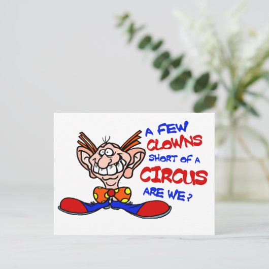 Circus Briefkaart (Staand voorkant)