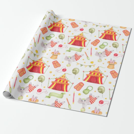 Circus Cadeaupapier (Uitgerold)