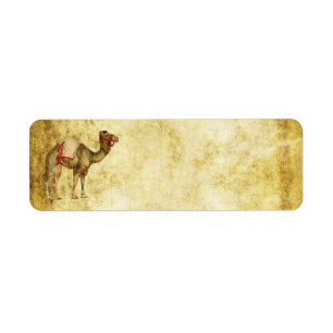 CIRCUS CAMEL  ADRESETIKETTEN ETIKET