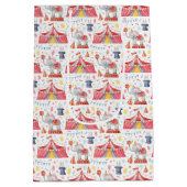 Circus Carnaval Big Top Wrapping Paper Medium Cadeauzakje (Achterkant)