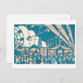  Circus / Carnaval Briefkaart (Voorkant / Achterkant)