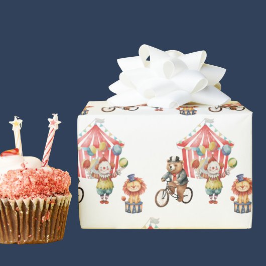 Circus Carnaval Festival Schattigee kinderen Kinde Cadeaupapier