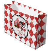 Circus carnaval festival thema grote top verjaarda groot cadeauzakje (Voorkant Gekanteld)