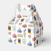 Circus carnaval icoon patroon bedankdoosjes (Achterkant)