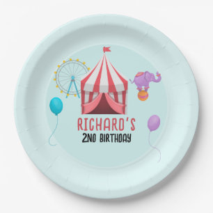Circus Carnaval thema Kind's Verjaardagsfeest Papieren Bordje