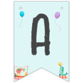 Circus Carnaval thema Kind's Verjaardagsfeest Vlaggetjes (Derde vlag)