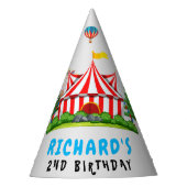Circus Carnaval thema Verjaardagsfeest Feesthoedjes (Voorkant)