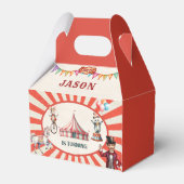 Circus Carnaval Verjaardag Favoriet Box Bedankdoosjes (Achterkant)