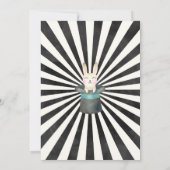 Circus Carnival Birthday Invitation Circus Party Kaart (Achterkant)