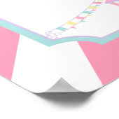 Circus Carnival Birthday Welkomstteken Poster (Hoek)