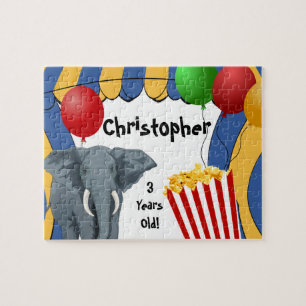 Circus Carnival Custom Birthday Legpuzzel