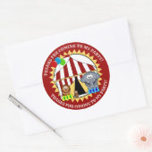 Circus Carnival Dank u Sticker (Envelop)