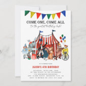  Circus Carnival Festival Show Birthday Kind Kaart (Voorkant)