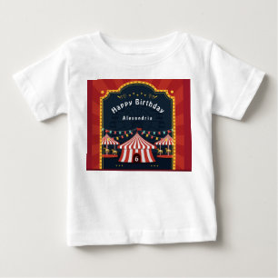  Circus Carnival Red Happy Birthday