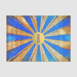  Circus Carnival Royal Blue Gold Foil Party Tissuepapier