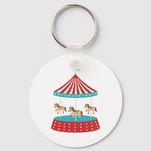 Circus Carousel Sleutelhanger (Voorkant)