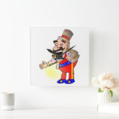 Circus Chef Vierkante Klok (Huis)