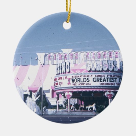 Circus Circus Las Vegas Keramisch Ornament (Voorkant)