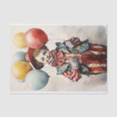 Circus Clown 1 Decoupage papier (Voorkant)