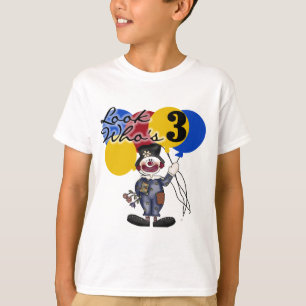 Circus Clown 3e Verjaardag Tshirts en geschenken