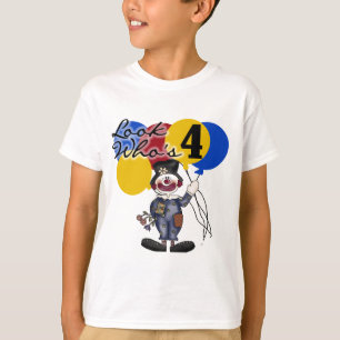 Circus Clown 4e verjaardag Tshirts en geschenken