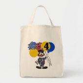 Circus Clown 4e verjaardag Tshirts en geschenken Tote Bag (Voorkant)