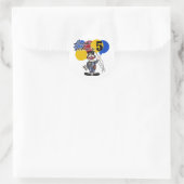 Circus Clown 5e verjaardag Tshirts en geschenken Ronde Sticker (Tas)