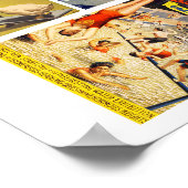  Circus Clown, Acrobat Animals kunstcollage Poster (Hoek)