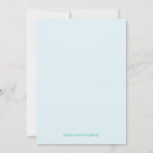 Circus Clown Birthday Party Kaart (Achterkant)