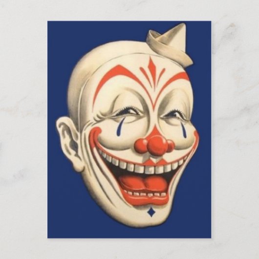 Circus Clown Briefkaart (Voorkant)