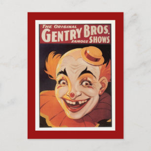  Circus Clown Briefkaart