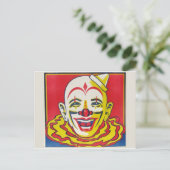 Circus Clown Briefkaart (Staand voorkant)