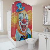 Circus Clown Douchegordijn (In situ)