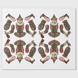 circus clown Jester jongen papier pop kunst