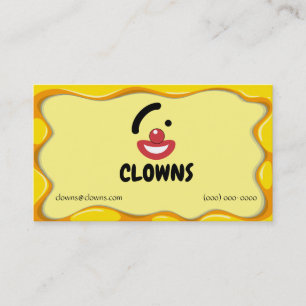 Circus Clown Logos Visitekaartje