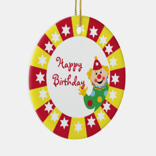 Circus Clown met Sterren Ornament