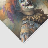 Circus Clown Paar Decoupage Tissuepapier (Detail)