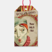 Circus Clown Party Favor Labels Cadeaulabel (Voorkant)