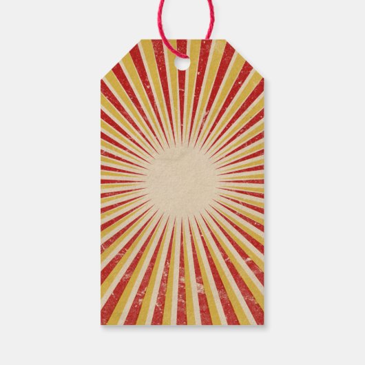 Circus Clown Party Favor Labels Cadeaulabel (Achterkant)